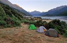 Mid Caples Campsite (lawn at hut)